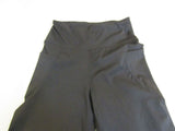 Designer Flare Leggings Pockets Black Nylon Spandex Female Size S -- New