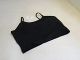 Lemedy Strappy Camisole Crop Top Build In Bra Removable Pads Black Female Size L -- New