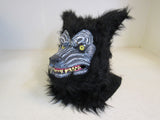 Way To Celebrate Werewolf Mask Black Moving Mouth Adult One Size Furry 5039169 -- New