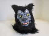 Way To Celebrate Werewolf Mask Black Moving Mouth Adult One Size Furry 5039169 -- New