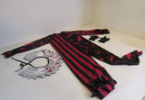 Spirit Scary Clown Costume Black/Red Child M 8-10 18-03-CC-207 Polyester -- Used