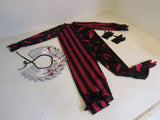 Spirit Scary Clown Costume Black/Red Child M 8-10 18-03-CC-207 Polyester -- Used
