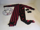 Spirit Scary Clown Costume Black/Red Child M 8-10 18-03-CC-207 Polyester -- Used