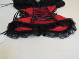 Chairmian Irresistable Fashion Corset Lingerie Black/Red Strapless Female Size M -- New