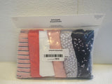 Amazon Essentials Hi Cut Brief 6 Pack Stars & Dots Multicolored Female Size M -- New