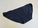 Tommy Hilfiger Brief Navy Bikini Cut Cotton Spandex Female Size L -- New
