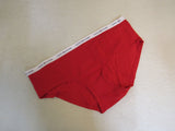 Tommy Hilfiger Brief Bikini Cut Red Cotton Spandex Female Size XL -- New