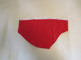 Tommy Hilfiger Brief Bikini Cut Red Cotton Spandex Female Size XL -- New