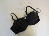 HWDI Push Up Bra Convertible Black Polyester Spandex Female Size 38D -- New