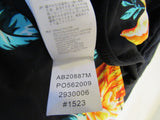 Cupshe Swimsuit One Piece Black/Multicolored Flowers Nylon Female Size M -- New