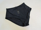 Relleciga Swimsuit Bottoms High Cut High Waisted Black Polyester Female Size L -- New