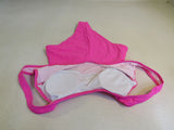 Designer Swimsuit One Piece Hot Pink Padded Top Nylon Spandex Female Size M -- New