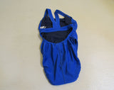 Speedo Swimsuit One Piece Super Pro Blue Polyester Female Kids 12-14 -- New