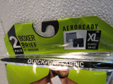 Adidas Boxer Briefs 2 Pack Black Gray Aeroready Polyester Spandex Male Size XL -- New
