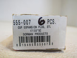 Dorman 17/31-in Cup Expansion Plug Lot of 6 555-007 Steel -- New