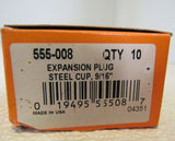 Dorman 9/16-in Expansion Plug Cup Lot of 10 555-008 Steel -- New