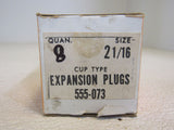 Dorman 2-1/16-in Cup Type Expansion Plugs Lot of 8 555-073 -- New