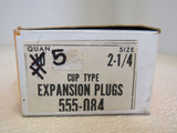 Dorman 2-1/4-in Cup Type Expansion Plugs Lot of 5 555-084 -- New