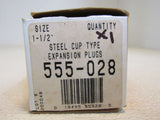 Dorman 1-1/2-in Steel Cup Type Expansion Plugs Lot of 7 555-028 Steel -- New