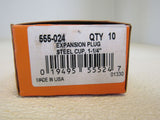 Dorman 1-1/4-in Steel Cup Expansion Plugs Lot of 10 555-024 Steel -- New