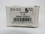 Dorman 1/2-20-in Hex Nut Lot of 5 Grade 5 914-014 -- New