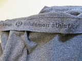 Lululemon Athletics T-Shirt Dark Gray Scoop Neck Luon Female Size 6 -- Used
