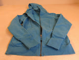 Lululemon Athletic Zip Up Hoodie Turquoise Blue Luon Female Size 8 -- Used