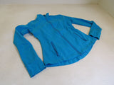 Lululemon Athletic Zip Up Sweatshirt Turquoise Blue Luon Female Size 8 -- Used