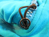 Lululemon Athletic Zip Up Sweatshirt Turquoise Blue Luon Female Size 8 -- Used