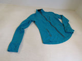 Lululemon Athletic Zip Up Sweatshirt Teal/Black Luon Female Size 8 -- Used