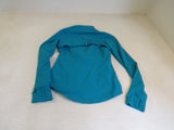 Lululemon Athletic Zip Up Sweatshirt Teal/Black Luon Female Size 8 -- Used