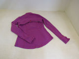 Lululemon Athletic Zip Up Sweatshirt Magenta Luon Female Size 8 -- Used
