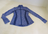 Lululemon Athletic Zip Up Sweatshirt Lavender Blue Luon Female Size 8 -- Used