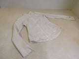 Lululemon Athletic Zip Up Sweatshirt Off White Luon Female Size 8 -- Used