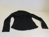 Lululemon Athletic Zip Up Sweatshirt Black Luon Female Size 8 -- Used