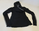 Lululemon Athletic Pull Over Hoodie Black/Gray Luon Female Size 8 -- Used