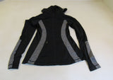 Lululemon Athletic Pull Over Hoodie Black/Gray Luon Female Size 8 -- Used