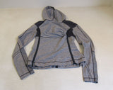 Lululemon Athletic Pull Over Hoodie Gray Luon Female Size 8 Striped -- Used