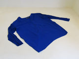 INC Blouse Royal Blue Rayon Polyester Female Size M -- Used