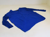 INC Blouse Royal Blue Rayon Polyester Female Size M -- Used