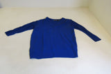 INC Blouse Royal Blue Rayon Polyester Female Size M -- Used
