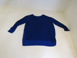 INC Blouse Royal Blue Rayon Polyester Female Size M -- Used