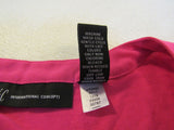 INC Blouse Pink Button Down Front Pockets Rayon Polyester Female Size M -- Used