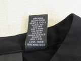INC Blouse Black Front Zip Polyester Rayon Female Size M -- Used