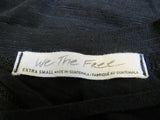 We The Free T-Shirt Black Open Back Polyester Cotton Rayon Female Size XS -- Used
