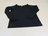 Michael Kors Blouse Black Open Shoulder Female Size M -- Used