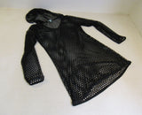 Balance Collection Swimsuit Cover-Up Black Hooded Polyester Female Size M -- Used