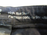 Massimo Denim High-Rise Short Black Cotton Spandex Female Size 8 -- Used