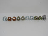 Standard Lot of 10 Misc Lug Hex Nuts -- New