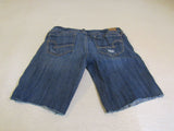 American Eagle Stretch Denium Bermuda Shorts Blue Cotton Spandex Female Size 6 -- Used